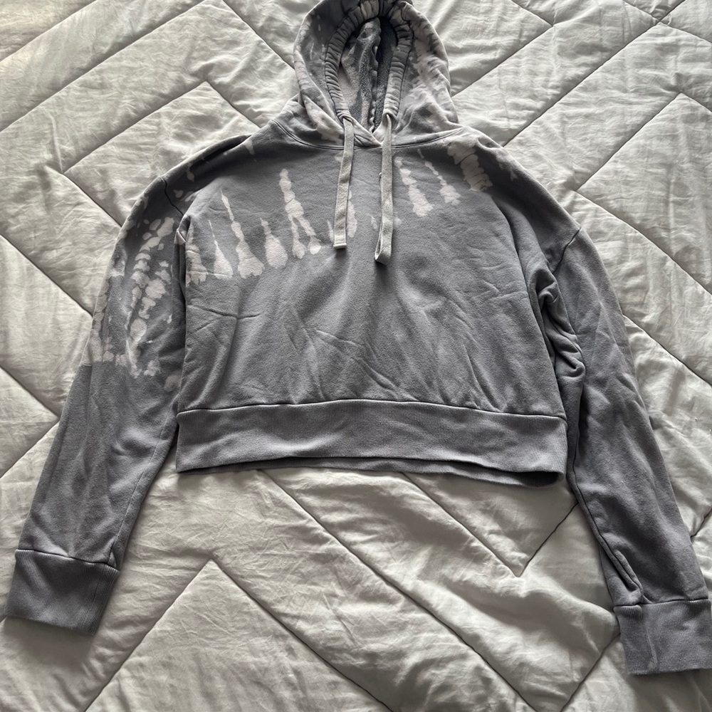 Michael Stars Ash and Ivory Hoodie
